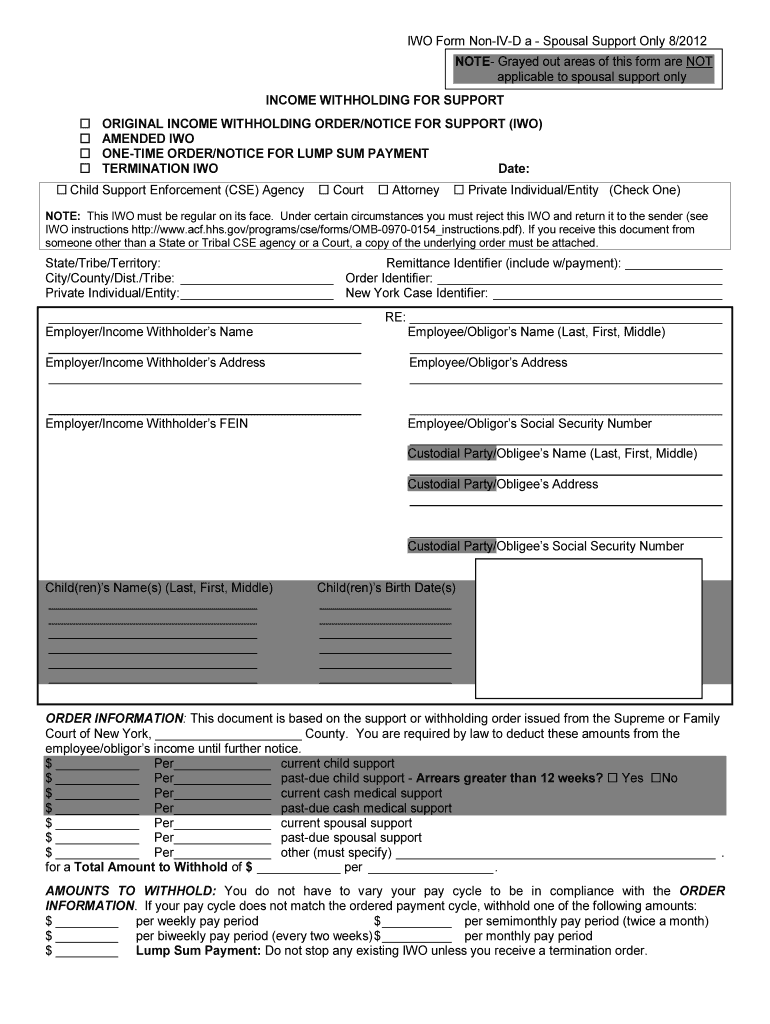 Withholding Spousal Form Fill Online Printable Fillable Blank 