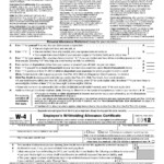 2022 Form W 4 IRS Tax Forms W4 Form 2022 Printable