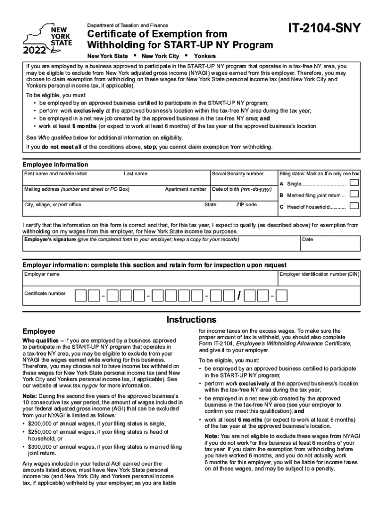 2104 Sny Fill Out And Sign Printable PDF Template SignNow