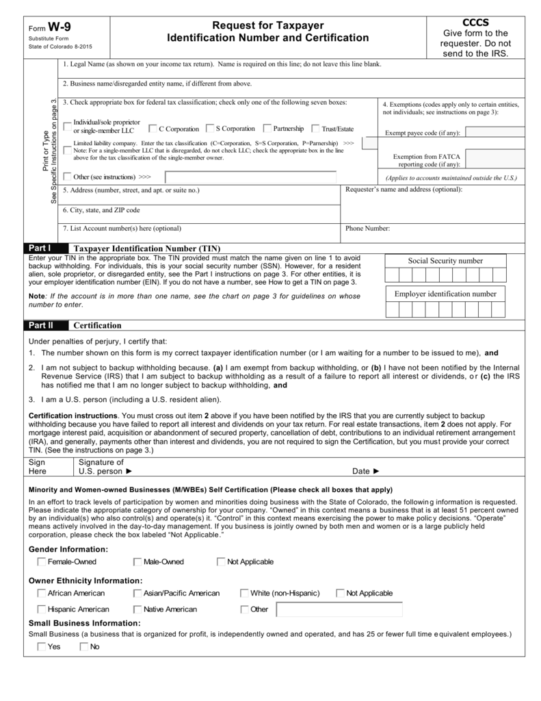 Backup Withholding Colorado Community College System