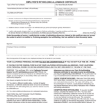 California Worksheet A Regular Withholding Allowances Tripmart