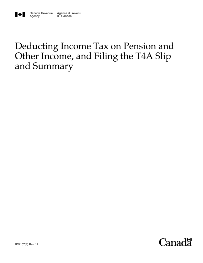 Cra Withholding Tax Remittance Form WithholdingForm