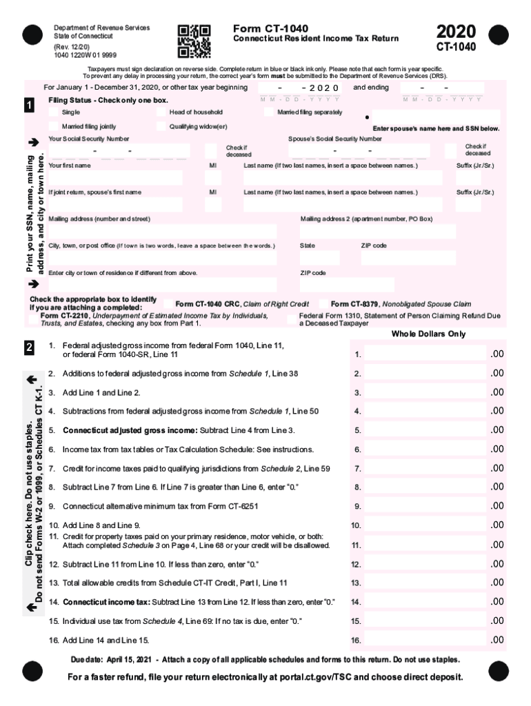 Ct 1040 Fill Out Sign Online DocHub