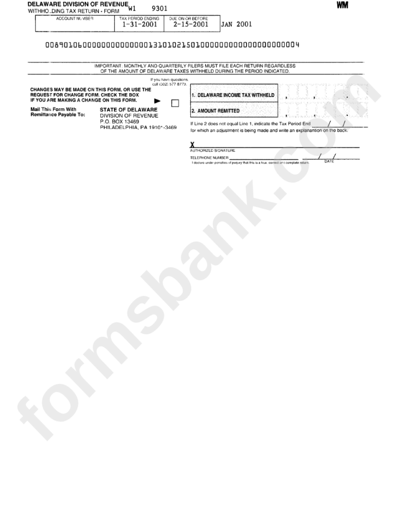 Delaware Employee Withholding Tax Form 2024 Employeeform