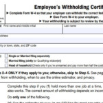 Employee Withholding Form 2021 W4 Form 2021