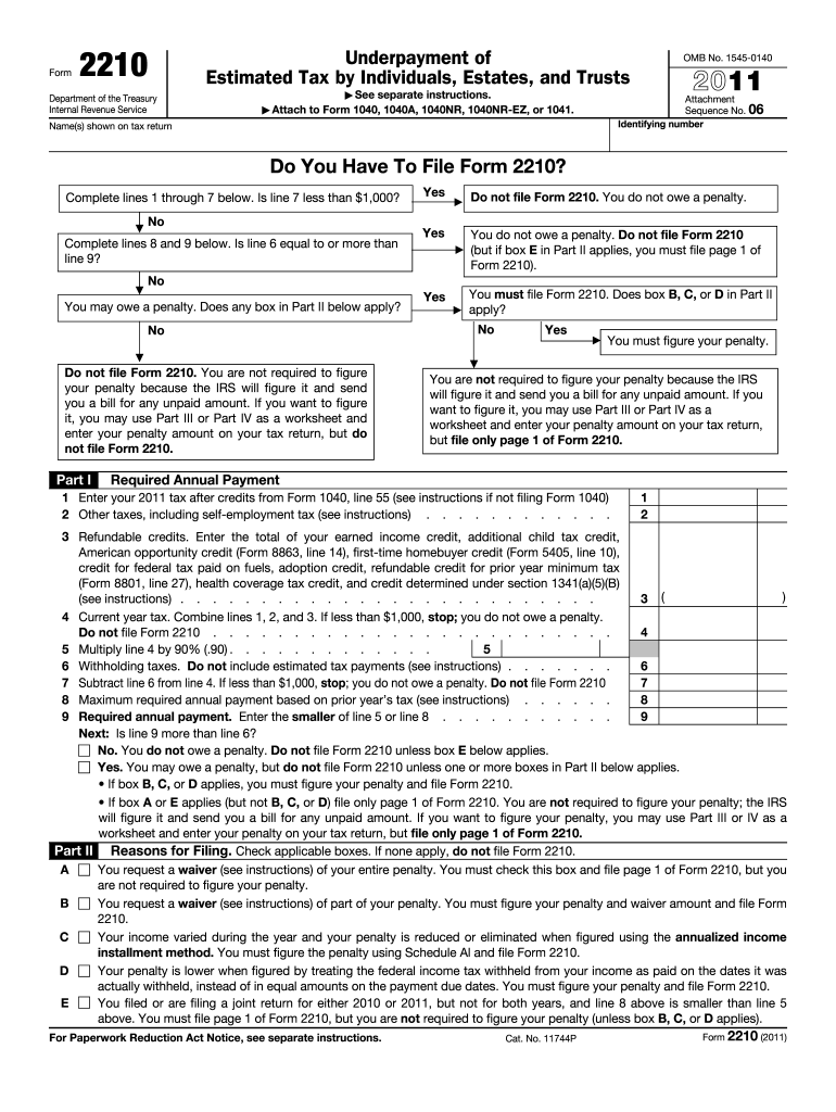 Fillable Form 2210 Fill Online Printable Fillable Blank PdfFiller