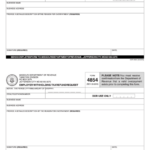 Fillable Form 4854 Employer Withholding Tax Refund Request Missouri