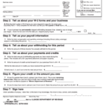 Fillable Form Il 941 Illinois Withholding Income Tax Return 2012