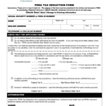 Fillable Pera Tax Deduction Form Fillable 2015 Printable Pdf Download