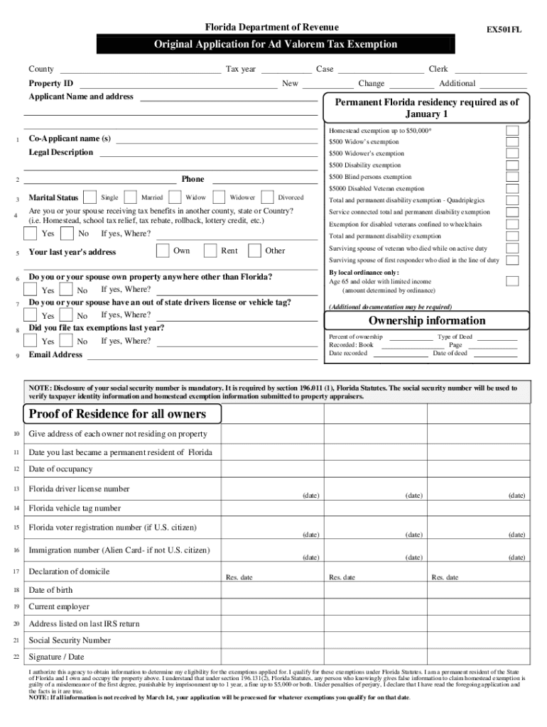 Florida Revenue Form Fill Out Sign Online DocHub