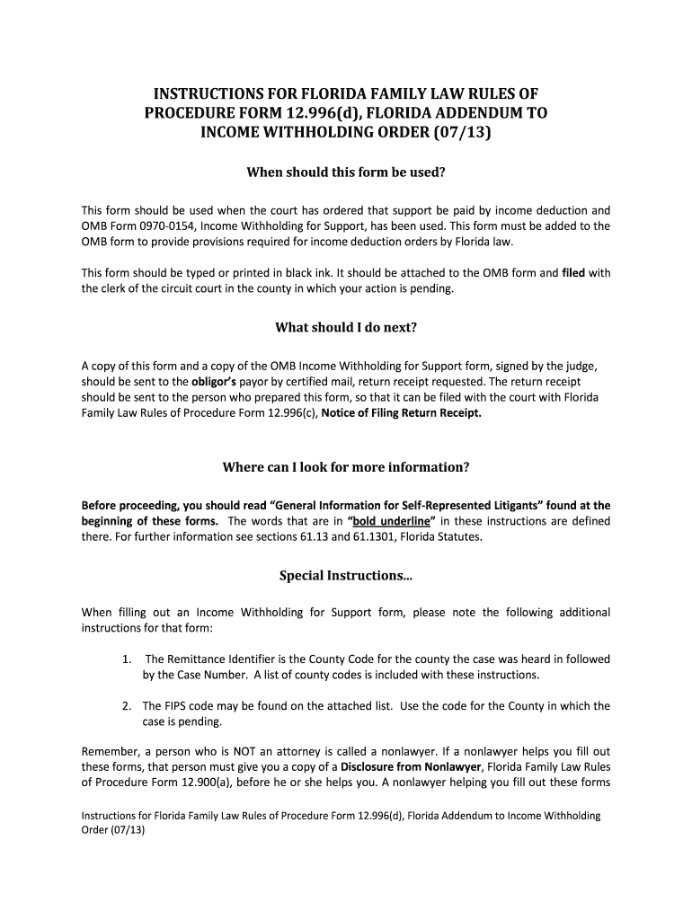 Florida Withholding Fill Out And Sign Printable PDF Template SignNow