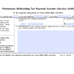 Form 8813 Partnership Withholding Tax Payment Voucher Section 1446