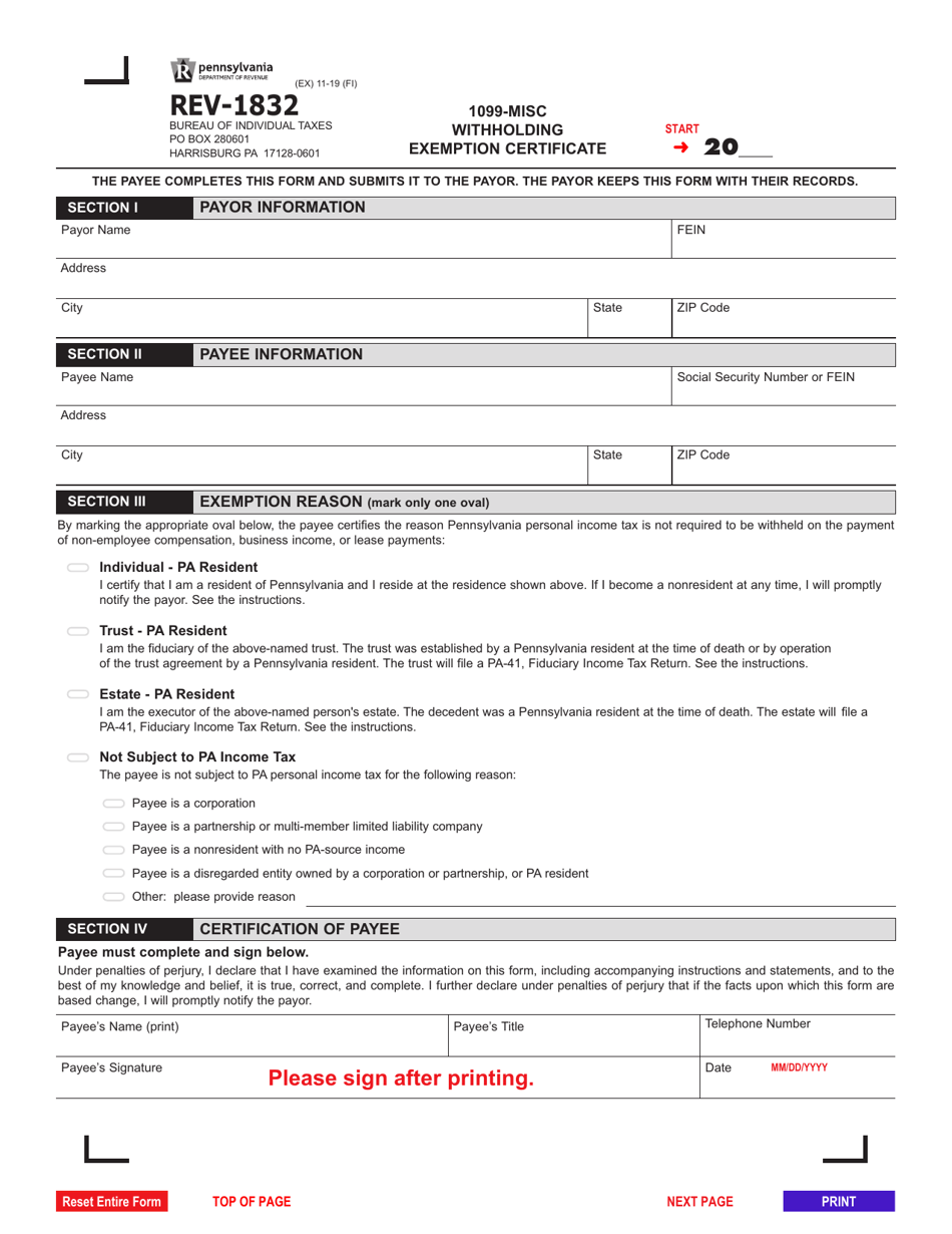 Form REV 1832 Download Fillable PDF Or Fill Online 1099 misc 