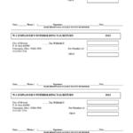 Form W 1 Employer S Withholding Tax Return State Of Ohio 2012