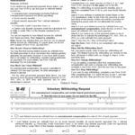 Form W 4V Voluntary Withholding Request W4 Form 2021 Printable