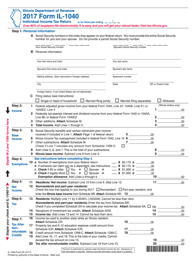 Illinois Tax Forms Fill Out Sign Online DocHub