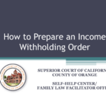 Income Withholding Order