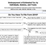 IRS Form 2210 Walkthrough Underpayment Of Estimated Tax By Individuals