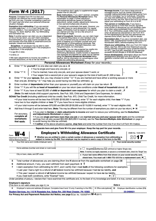 Irs Form W 4V Printable Irs New Form W 4 For 2021 Employee Tax 