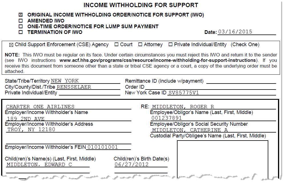 Kansas Income Withholding Order Form WithholdingForm