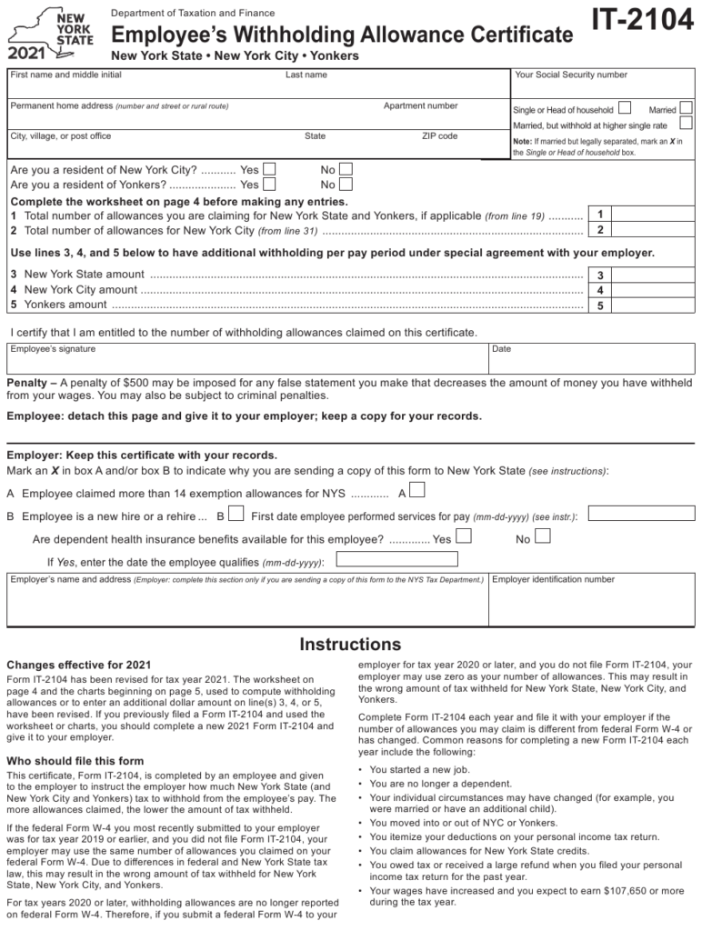 Kentucky Employee State Withholding Form 2022 Employeeform Net 