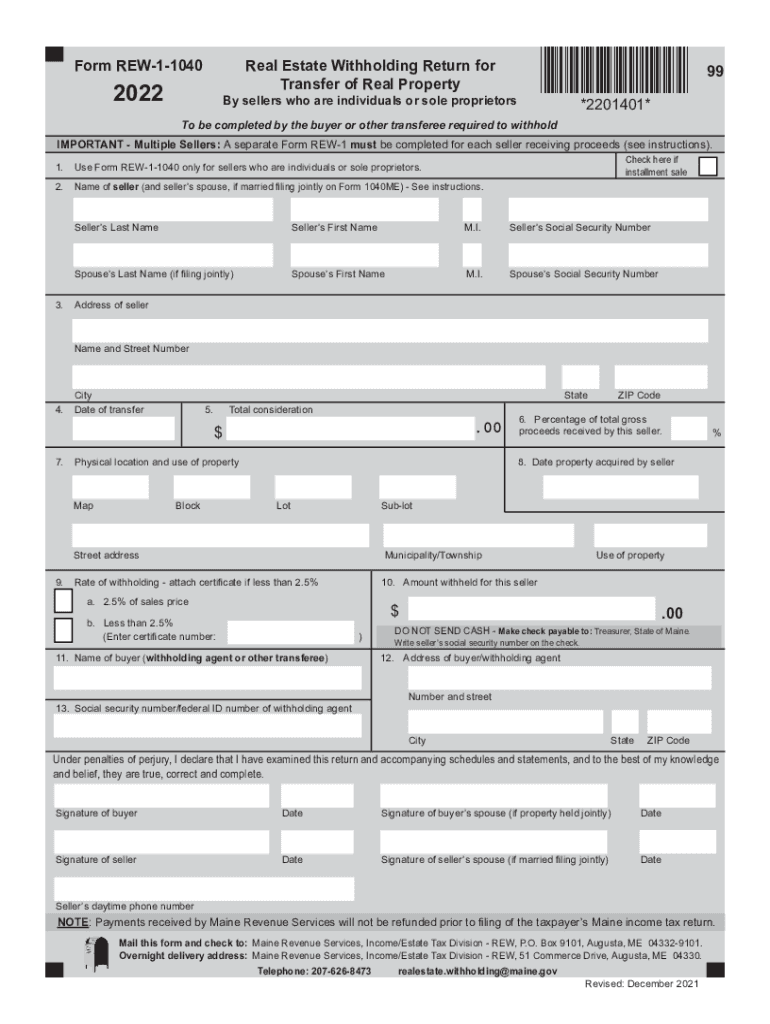 Maine Withholding Transfer Fill Out And Sign Printable PDF Template 