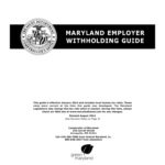 MARYLAND EMpLoYER WithhoLDiNg GuiDE