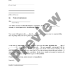 Montgomery Maryland Letter From Landlord To Tenant About Intent To