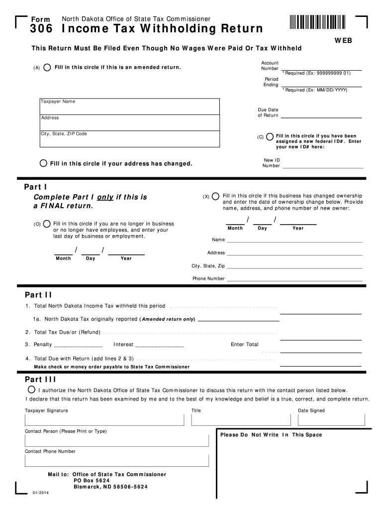 Nd State Tax Withholding Form Fill Out And Sign Printable PDF