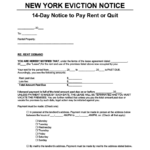 New York Eviction Notice 2022