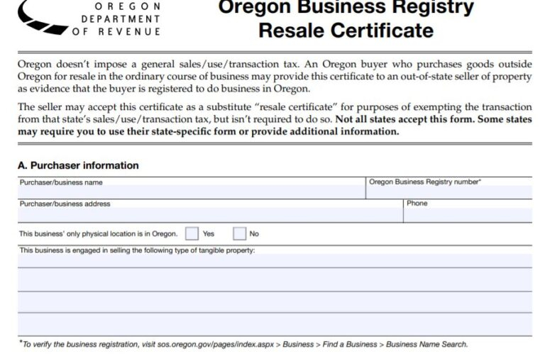 Oregon Tax Exempt Form Docs Forms