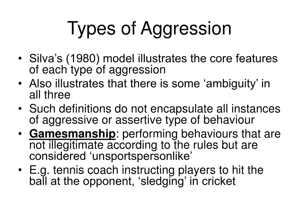 PPT Aggression In Sport PowerPoint Presentation Free Download ID