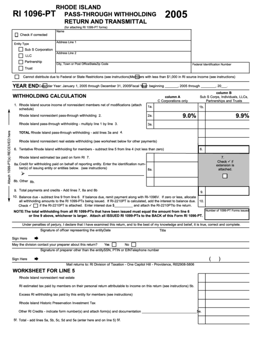 Rhode Island State Tax Withholding Form 2022 WithholdingForm