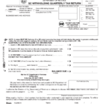 South Carolina Form WH 1605 Printable SC Withholding Quarterly Tax Return