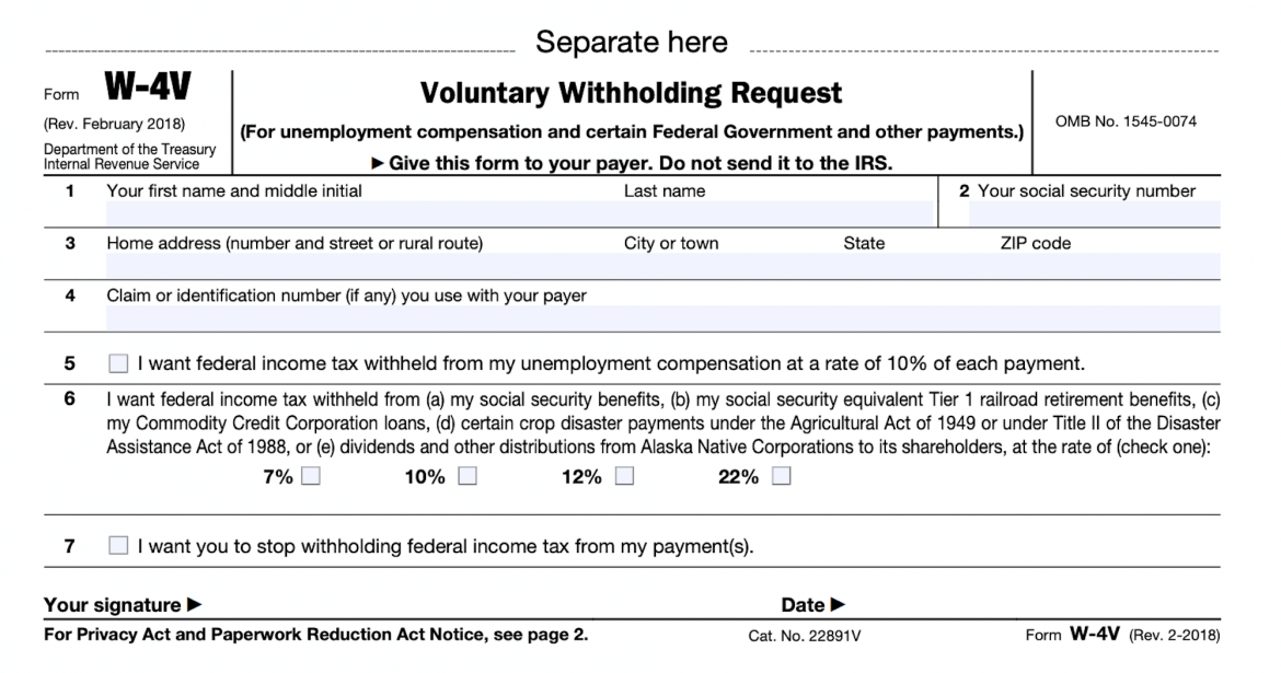 Taxes From A To Z 2020 V Is For Voluntary Withholding