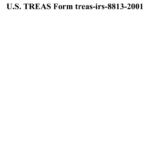 U S TREAS Form Treas irs 8813 2001