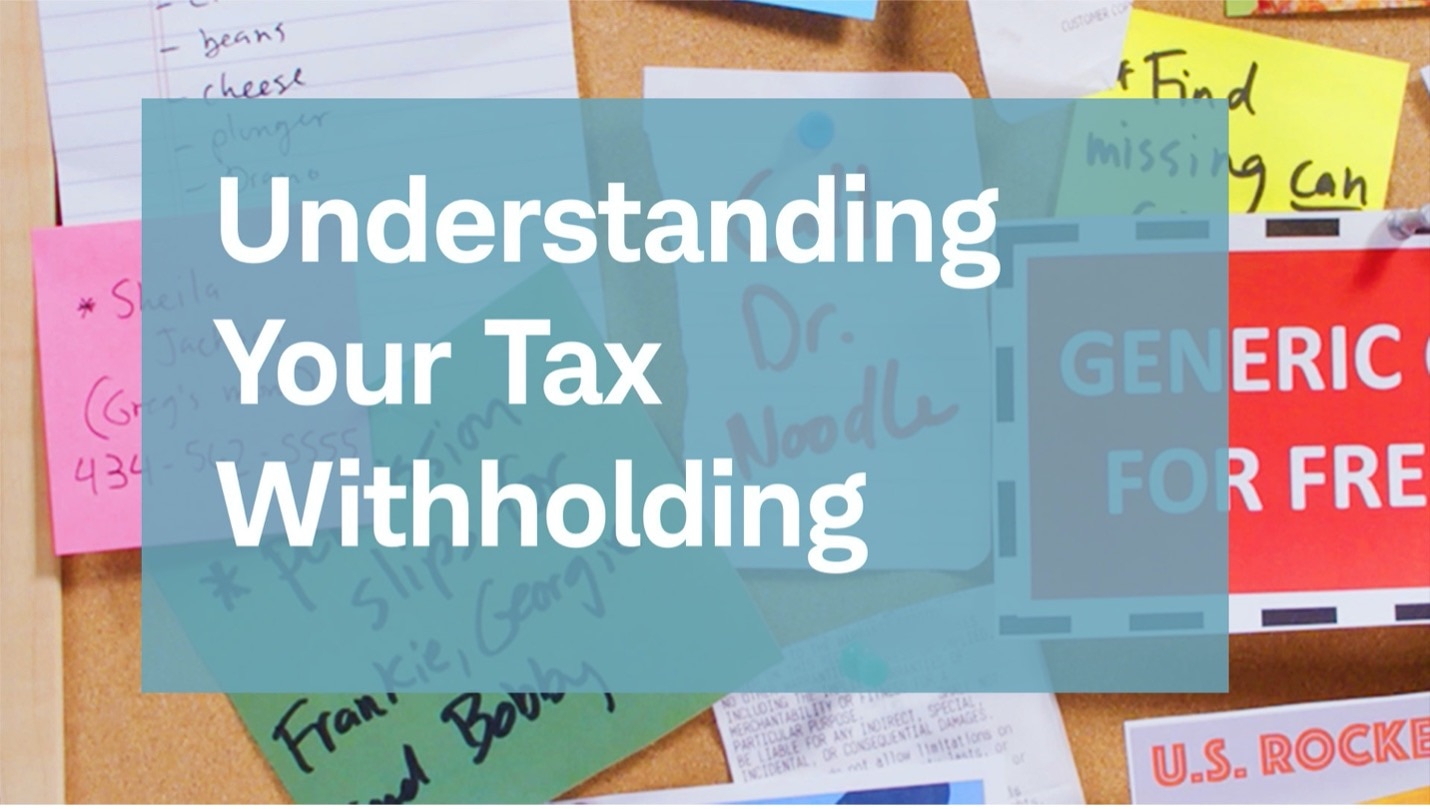 Understanding Your Tax Withholding Charles Schwab