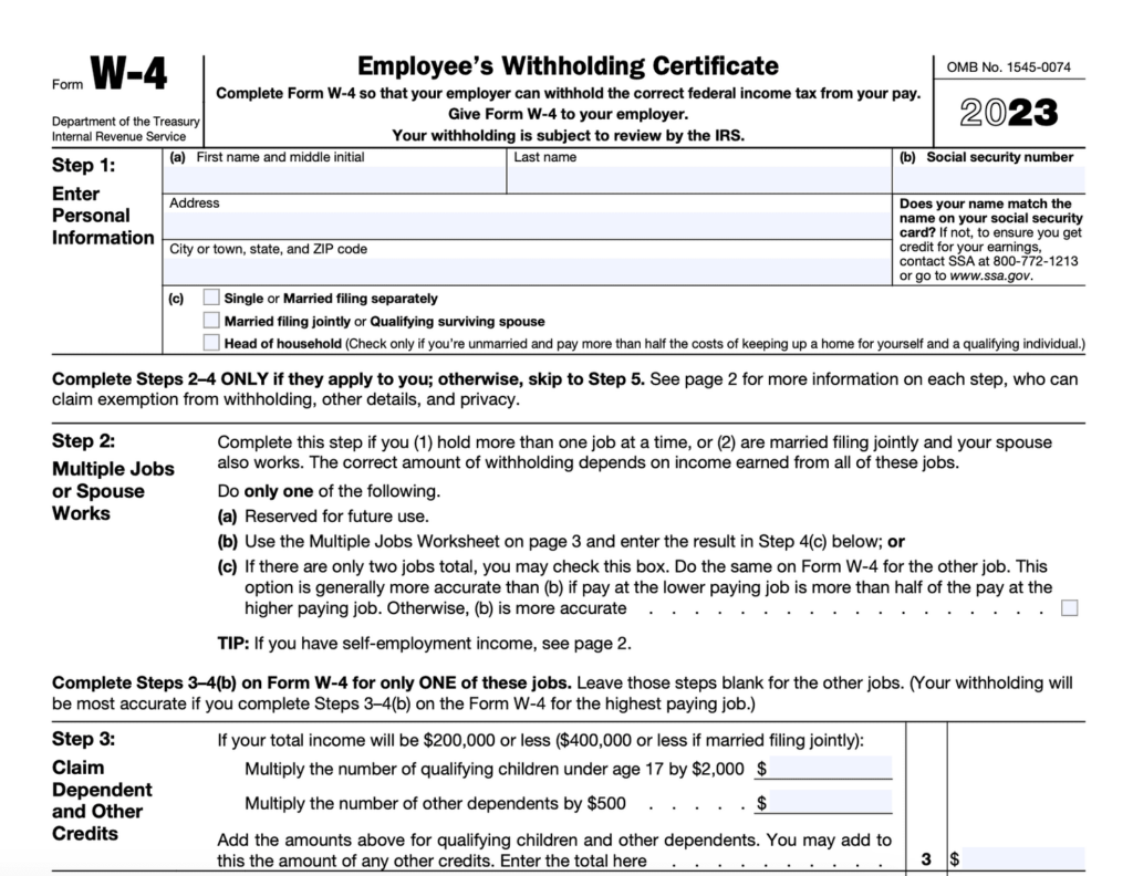 W 4 Form How To Fill It Out In 2024