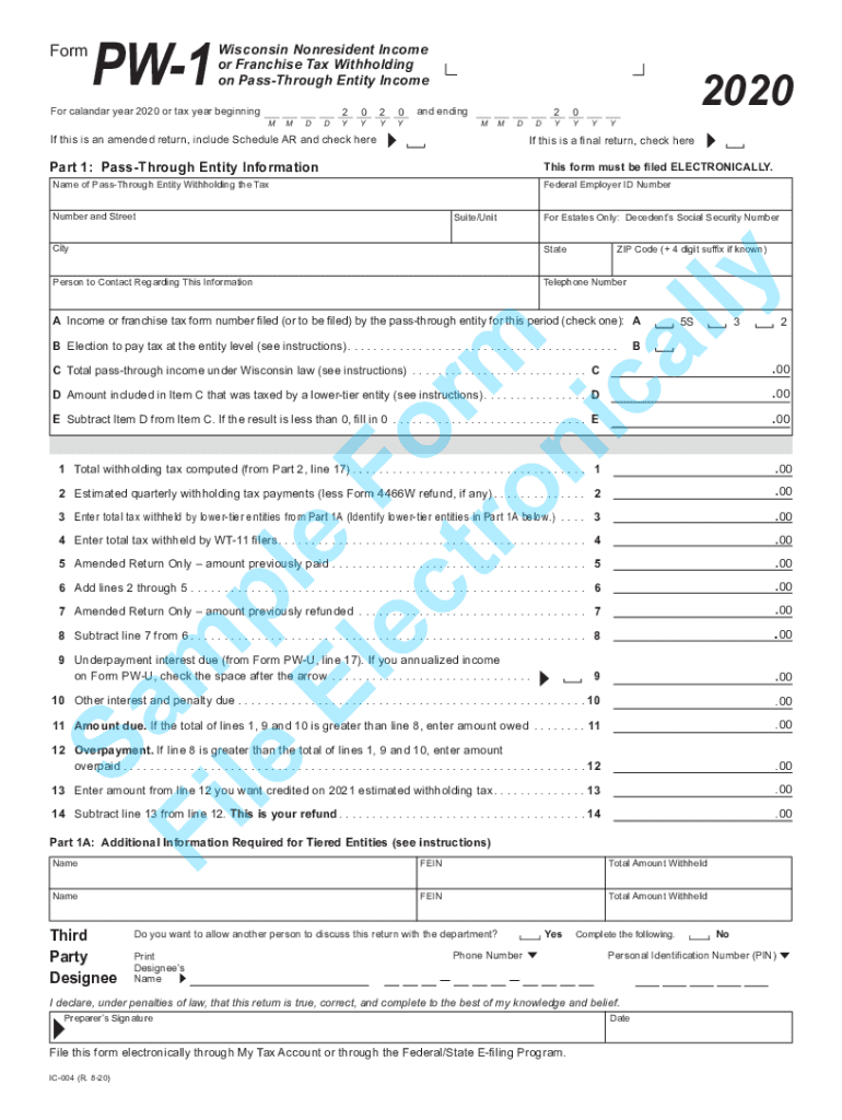 Wisconsin Withholding Fill Out Sign Online DocHub