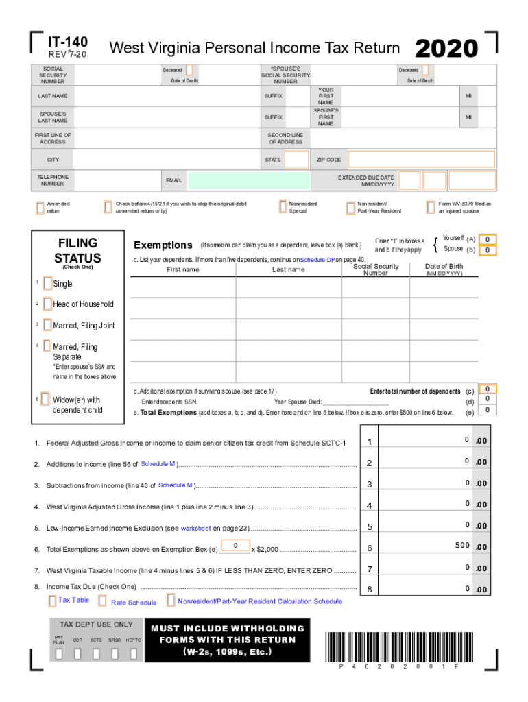 Wv State Tax Form 2015 Fill Out Sign Online DocHub