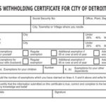 2023 City Of Detroit Withholding Tax Form Printable Forms Free Online