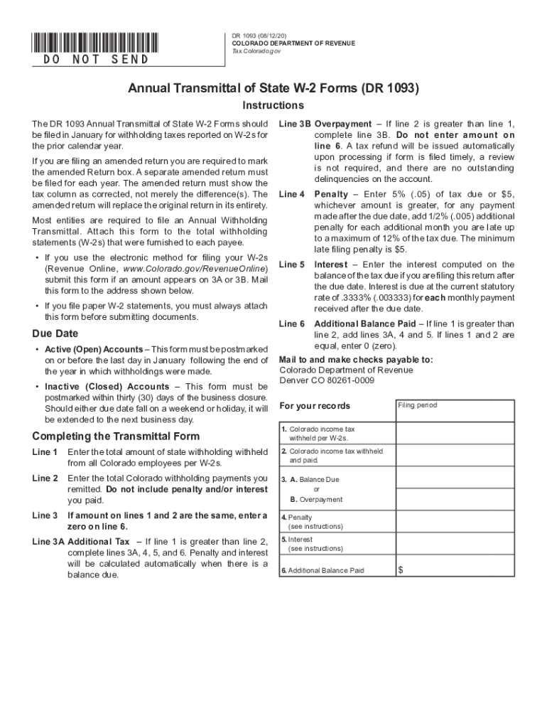 2023 Colorado Withholding Form Printable Forms Free Online