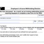 Arizona State Tax Form 2024 A4 Etta Olivia