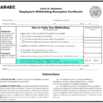 Arkansas Withholding Form 2023 Printable Forms Free Online