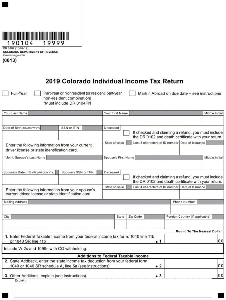 Colorado State Withholding Tax Form WithholdingForm