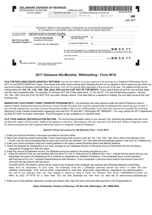 Delaware Withholding Tax Form WithholdingForm