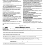 Fillable Form W 4v Voluntary Withholding Request Printable Pdf Download