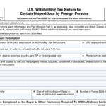 Form 8288 FIRPTA Tax Withholding