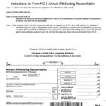 Form Nc 3 Instructions For Form Nc 3 Annual Withholding