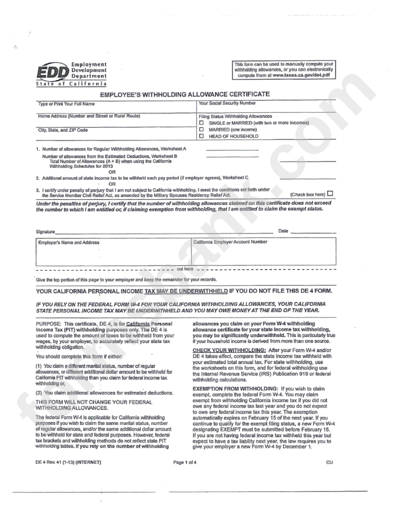 Indiana Employee State Withholding Form WithholdingForm